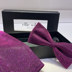 NWT Ellie Wilde Glitter Bow Tie
